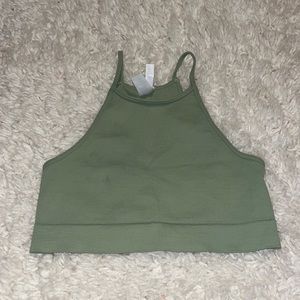 high-neck crop top💗